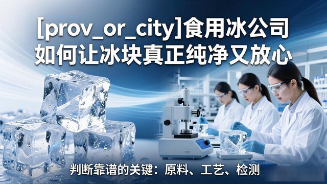 宿迁食用冰公司如何让冰块真正纯净又放心